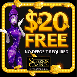 No deposit bonus free spins free play superior casinos