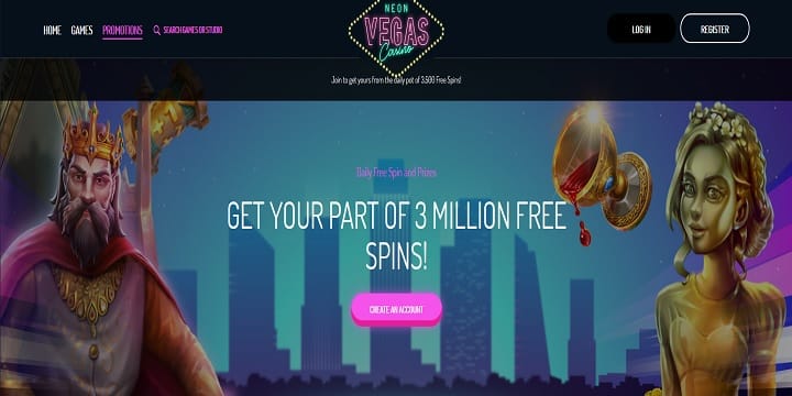 Neon Vegas Casino Promotion