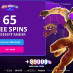 SpinoVerse Casino - 65 Free Spins: Desert Raider