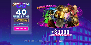 SpinoVerse: 40 Free Spins - Fortunes of Olympus