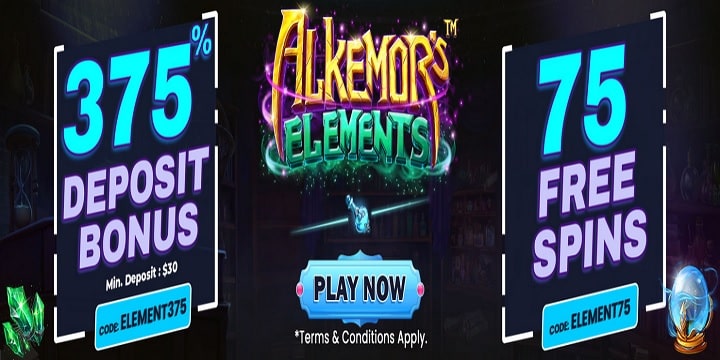 Slots Villa Casino - Alkemors Elements Bonuses