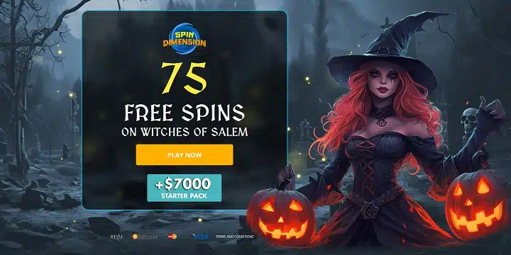 Spin Dimension Casino - Witches of Salem